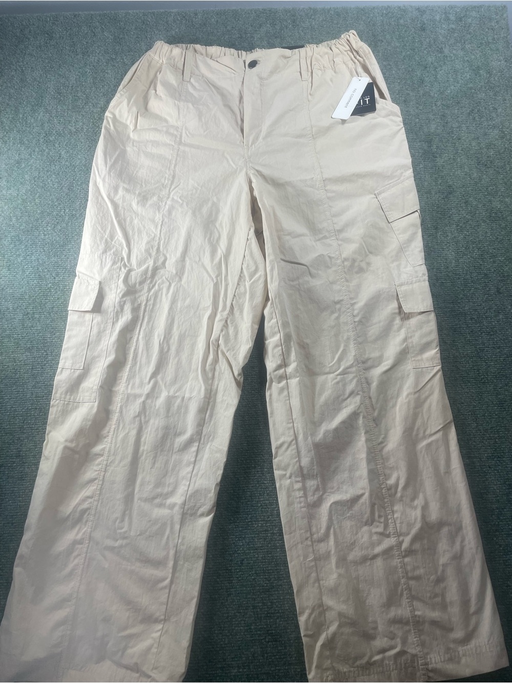 No Comment Wide Leg Cargo Pants L